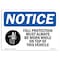 Signmission OSHA Sign, Fall Protection Must Always With, 18in X 12in Rigid Plastic, 18" W, 12" H, Landscape OS-NS-P-1218-L-12448 - alternate 1